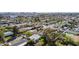 Scenic aerial perspective of a residential neighborhood with mature trees, swimming pools and tree lined streets at 1414 E Vermont Ave, Phoenix, AZ 85014