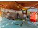 Fun pool house with TV, vintage fridge, bar and fun surfer decor at 17470 W Gelding Dr, Surprise, AZ 85388