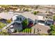 Impressive aerial perspective of the home showing the backyard, patio, and well-kept landscaping at 18468 N 63Rd Dr, Glendale, AZ 85308