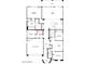 Detailed floor plan illustrating the layout of the house, including bedrooms, bathrooms, and living areas at 22891 E Via Del Sol --, Queen Creek, AZ 85142