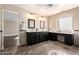 Spacious primary bathroom with double sink vanity, with granite countertops, and tile floors at 2977 E Teakwood Pl, Chandler, AZ 85249