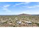 Expansive aerial view of a luxury community with custom homes and stunning desert landscape at 30600 N Pima Rd # 24, Scottsdale, AZ 85266