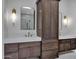 Beautiful bathroom with double vanity, modern mirrors, and recessed lighting at 30600 N Pima Rd # 24, Scottsdale, AZ 85266