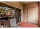 Cozy patio with outdoor seating and a view of the surrounding community at 5401 E Van Buren St # 2053, Phoenix, AZ 85008