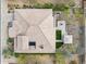 Aerial view of a home with a backyard oasis, including a patio and beautifully landscaped areas at 5411 E Duane Ln, Cave Creek, AZ 85331