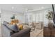 Inviting living room with stylish furniture, wood-look floors, and white paneled walls for a comfortable ambiance at 5529 N 19Th St, Phoenix, AZ 85016