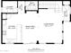 A detailed floor plan showcasing the layout of the first floor, including kitchen, living room, and dining area at 5828 E Hoover Ave, Mesa, AZ 85206