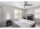 Bedroom with neutral tones, natural light, and simple décor at 11612 S 51St St, Phoenix, AZ 85044