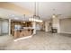 Spacious kitchen with an island, stainless steel appliances, and plenty of counter space at 15751 W Linksview Dr, Surprise, AZ 85374