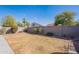 A grassy backyard enclosed by a block wall and lush bushes at 16167 W Cottonwood St, Surprise, AZ 85374