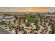 Aerial view of community park, walking paths, and green spaces at 23145 E Stonecrest Dr, Queen Creek, AZ 85142