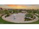 An aerial view of a basketball court and community park at 23145 E Stonecrest Dr, Queen Creek, AZ 85142