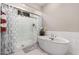 Beautiful bathroom showcasing a soaking tub, glass-enclosed shower, and neutral color palette at 23145 E Stonecrest Dr, Queen Creek, AZ 85142