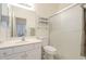 Well-lit bathroom with a vanity, toilet, and shower at 4243 S Hackberry Trl, Gold Canyon, AZ 85118