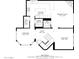Detailed first floor plan showing kitchen, dining, living room, and storage areas with dimensions at 4720 E Adobe Dr, Phoenix, AZ 85050