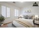 Staged bedroom showcasing natural light, neutral tones, and modern decor at 7745 E Calle De Las Brisas --, Scottsdale, AZ 85255