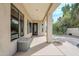 Exterior features covered patio leading to landscaped yard and pool, offering privacy and shade at 7745 E Calle De Las Brisas --, Scottsdale, AZ 85255