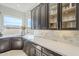 Kitchen countertop with marble backsplash and cabinetry at 7745 E Calle De Las Brisas --, Scottsdale, AZ 85255