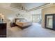 Spacious primary bedroom with neutral tones, recessed lighting and comfortable seating area and decor at 7745 E Calle De Las Brisas --, Scottsdale, AZ 85255