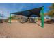Community playground featuring covered play structures and a sand surface for safe play at 7745 E Calle De Las Brisas --, Scottsdale, AZ 85255