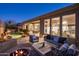 Inviting backyard with a pool, spa, and outdoor seating area at 9560 E Preserve Way, Scottsdale, AZ 85262