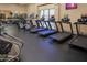 Fully-equipped gym boasts treadmills and elliptical machines for cardio workouts at 9560 E Preserve Way, Scottsdale, AZ 85262