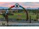Disc golf course with scenic mountain views and colorful course markers at 9821 E Supernova Dr, Mesa, AZ 85212