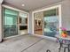 Spacious patio providing seamless indoor-outdoor living with views of the home's interior at 9821 E Supernova Dr, Mesa, AZ 85212