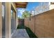 Enclosed backyard patio with artificial grass and block wall for privacy at 10256 N 12Th Pl # 3, Phoenix, AZ 85020