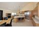 Beautiful kitchen featuring an island with marble countertop and stainless steel appliances at 16920 E Monterey Dr, Fountain Hills, AZ 85268