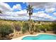 Gorgeous pool and picturesque desert landscape at 16920 E Monterey Dr, Fountain Hills, AZ 85268