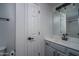 Bathroom with a vanity, sink, and toilet showcasing modern fixtures at 18250 N Cave Creek Rd # 164, Phoenix, AZ 85032