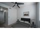 Staged bedroom features neutral tones, sleek furniture, and a peaceful ambiance at 18250 N Cave Creek Rd # 164, Phoenix, AZ 85032