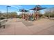 Explore the community playground with slides, climbing structures, and a soft sand base for safe play at 20102 E Robin Rd, Queen Creek, AZ 85142