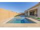 Inviting backyard pool with a spa and deck seating, perfect for relaxation and entertainment at 4834 S Meteor --, Mesa, AZ 85212