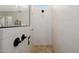 Walk-in shower with black shower head, hardware and a window at 4834 S Meteor --, Mesa, AZ 85212