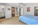 Inviting bedroom featuring a built-in bookcase, creating a cozy and functional space for relaxation and reading at 5507 N Calle Del Santo --, Phoenix, AZ 85018