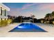 Inviting pool area with modern tiling, palm trees, and a covered cabana for luxury outdoor living at 6216 N 38Th Pl, Paradise Valley, AZ 85253