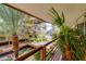 Balcony view of courtyard with fountain and manicured plants at 7137 E Rancho Vista Dr # 3003, Scottsdale, AZ 85251