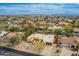 An elevated view capturing the expansive neighborhood, with a yellow house in view at 7719 W Bluefield Ave, Glendale, AZ 85308