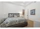 Serene bedroom with carpet, recessed lighting, and decorative wall art at 8832 E Wethersfield Rd, Scottsdale, AZ 85260