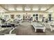 Spacious community gym with various fitness machines, equipment, and ceiling fans at 10960 E Monte Ave # 164, Mesa, AZ 85209