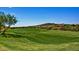 Lush green golf course with mountain views in the background at 12957 W Hummingbird Ter, Peoria, AZ 85383