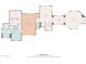 Detailed floor plan showcases layout with primary bedroom, living room, and bathrooms at 14360 E Desert Cove Ave, Scottsdale, AZ 85259