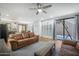 Bright and airy living room with access to the backyard and an open layout at 18841 E Pelican Ct, Queen Creek, AZ 85142