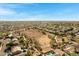 Aerial view of a residential area showcasing the neighborhood layout with open spaces and community features at 20331 N Fletcher Way, Peoria, AZ 85382