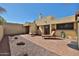 Spacious backyard patio area with ample seating, providing a private outdoor space for relaxation and entertainment at 2102 W Marlette Ave, Phoenix, AZ 85015