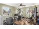 Spacious exercise room with exercise equipment and natural light at 291 N Scott Dr, Chandler, AZ 85225