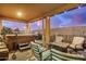 Relaxing covered patio with hot tub and stylish outdoor seating at 291 N Scott Dr, Chandler, AZ 85225