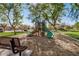 Community playground with various play equipment and a bench for relaxation at 291 N Scott Dr, Chandler, AZ 85225